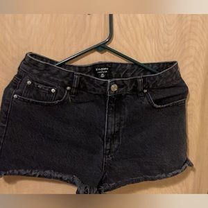 Playboy jean shorts play boy logo on back of pocket